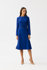Dagkjole Stylove til dame fra MS StyleHaven, laget av polyester; Viskose; Elastan-1, farge Fiolett, størrelse M, med long ermer, perfekt til dress