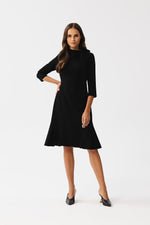 Dagkjole Stylove til dame fra MS StyleHaven, laget av polyester; Viskose; Elastan-1, farge Fiolett, størrelse s, med lang ermer, perfekt til dress