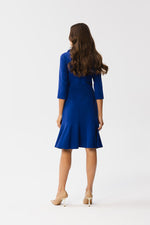 Dagkjole Stylove til dame fra MS StyleHaven, laget av polyester; Viskose; Elastan-1, farge Fiolett, størrelse XL, med lang ermer, perfekt til dress