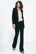 Jakke Nife til dame fra MS StyleHaven, laget av polyester; Viskose, farge Svart, størrelse 36, med long ermer, perfekt til casual; dress