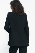 Jakke Nife til dame fra MS StyleHaven, laget av polyester; Viskose, farge Svart, størrelse 38, med long ermer, perfekt til casual; dress