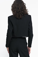 Jakke Nife til dame fra MS StyleHaven, laget av polyester; Viskose, farge Svart, størrelse 40, med long ermer, perfekt til casual; dress