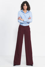 Bukser Nife til dame fra MS StyleHaven, laget av polyester; Viskose, farge Marineblå, størrelse 38, med long ermer, perfekt til casual; dress
