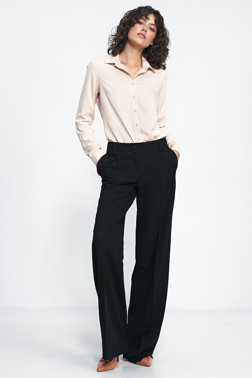 Bukser Nife til dame fra MS StyleHaven, laget av polyester; Viskose, farge Rød 2, størrelse 36, med long ermer, perfekt til casual; dress