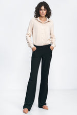 Bukser Nife til dame fra MS StyleHaven, laget av polyester; Viskose, farge Svart, størrelse 40, med long ermer, perfekt til casual; dress