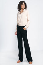 Bukser Nife til dame fra MS StyleHaven, laget av polyester; Viskose, farge Svart, størrelse 42, med long ermer, perfekt til casual; dress