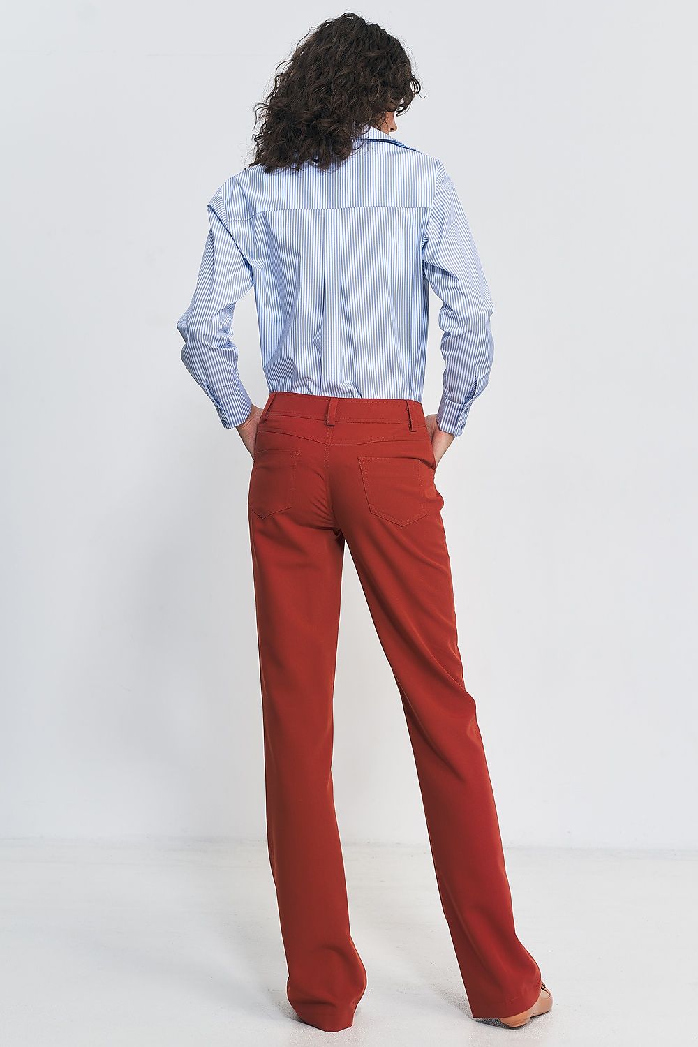 Bukser Nife til dame fra MS StyleHaven, laget av polyester; Viskose, farge Rød, størrelse 38, med long ermer, perfekt til casual; dress