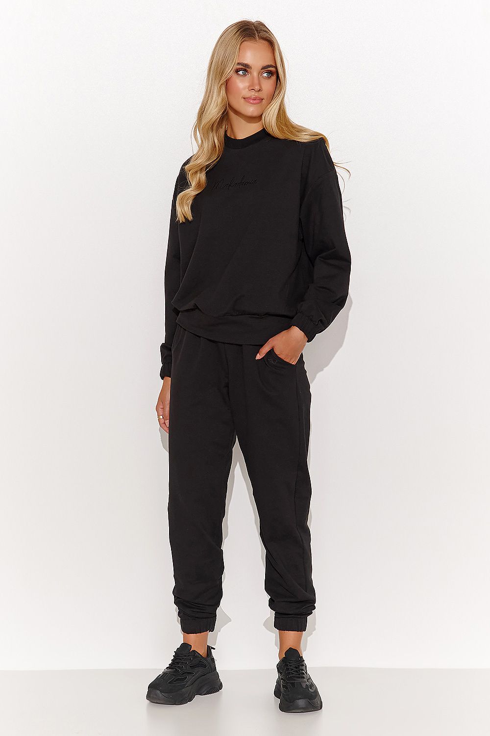 Sett Makadamia til dame fra MS StyleHaven, laget av Bomull, farge Brun, størrelse 40, med long ermer, perfekt til casual; dress