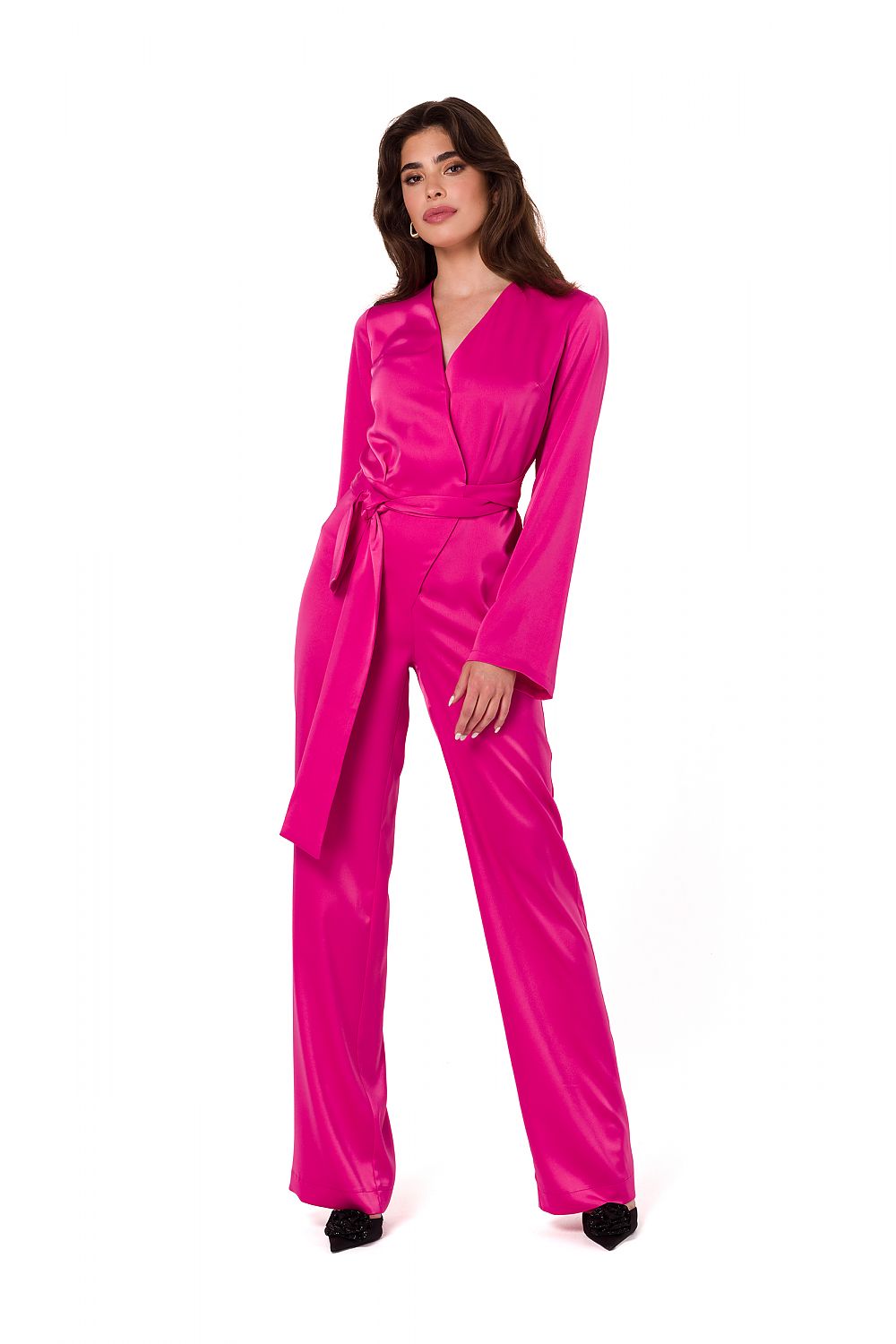 Damebukser Makover til dame fra MS StyleHaven, laget av polyester, farge Blå, størrelse L, med long ermer