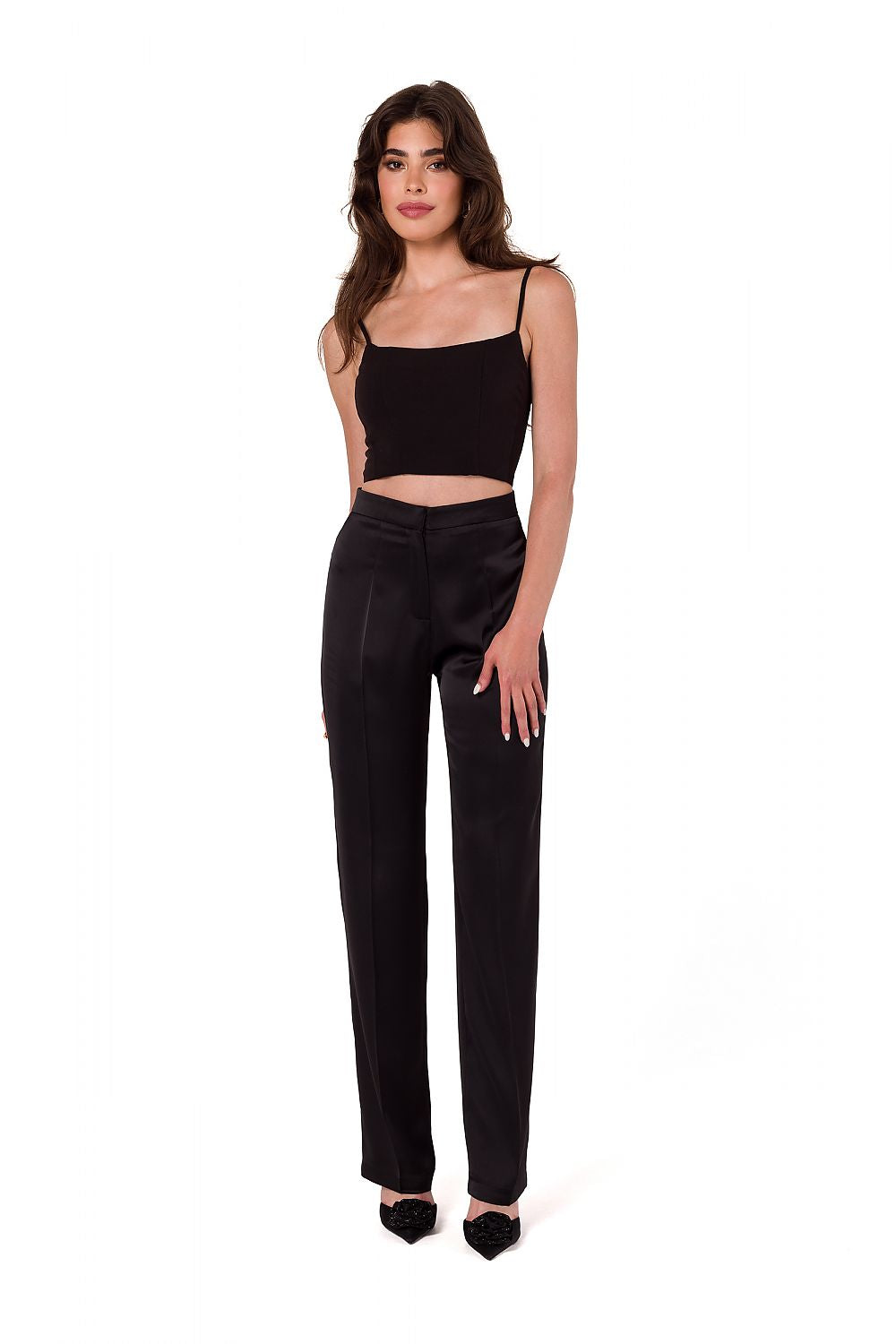 Damebukser Makover til dame fra MS StyleHaven, laget av polyester, farge Rosa, størrelse M, med long ermer