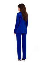 Jakke Makover til dame fra MS StyleHaven, laget av Sateng; polyester, farge Blå, størrelse s, med long ermer