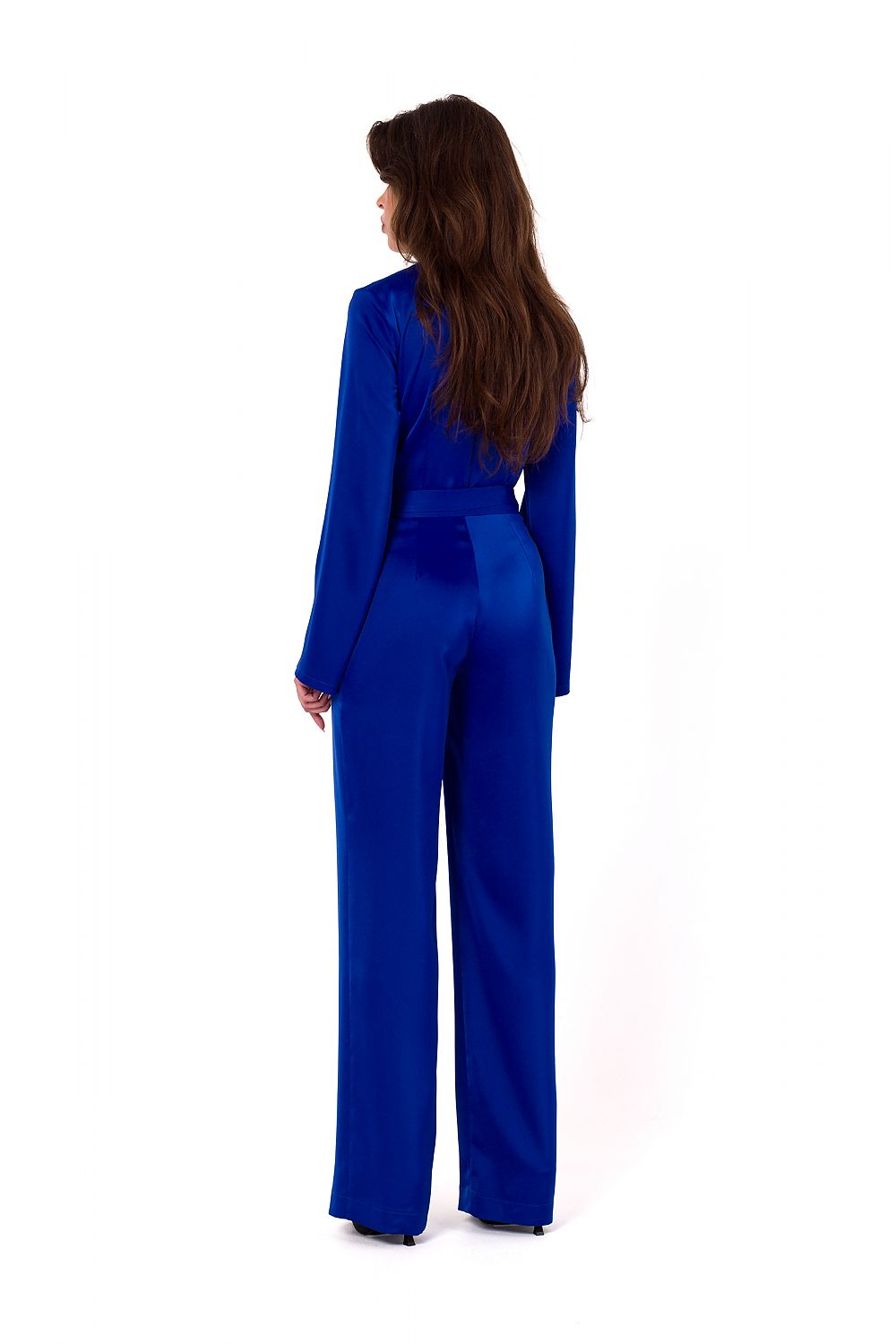 Sateng Jumpsuiten - Makover til dame fra MS StyleHaven, laget av polyester, farge Grønn, størrelse XL, med long ermer