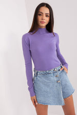 Langermet genser med turtleneck til dame fra MS StyleHaven, størrelse S/M, med long, bukselengde long, kjolelengde short; knee; mini; midi, kjolestil sweater; other