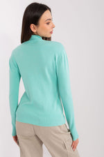 Langermet genser med turtleneck til dame fra MS StyleHaven, størrelse M/L, med long, bukselengde long, kjolelengde short; knee; mini; midi, kjolestil sweater; other