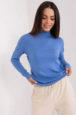 Langermet genser med turtleneck til dame fra MS StyleHaven, størrelse M/L, med long, bukselengde long, kjolelengde short; knee; mini; midi, kjolestil sweater; other