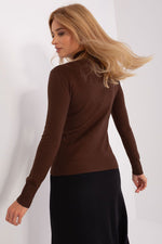Langermet genser med turtleneck til dame fra MS StyleHaven, størrelse M/L, med long, bukselengde long, kjolelengde short; knee; mini; midi, kjolestil sweater; other