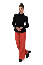 Langermet skjorte - BeWear til dame fra MS StyleHaven, laget av polyester, farge Svart, størrelse s, med sleeveless ermer, perfekt til dress