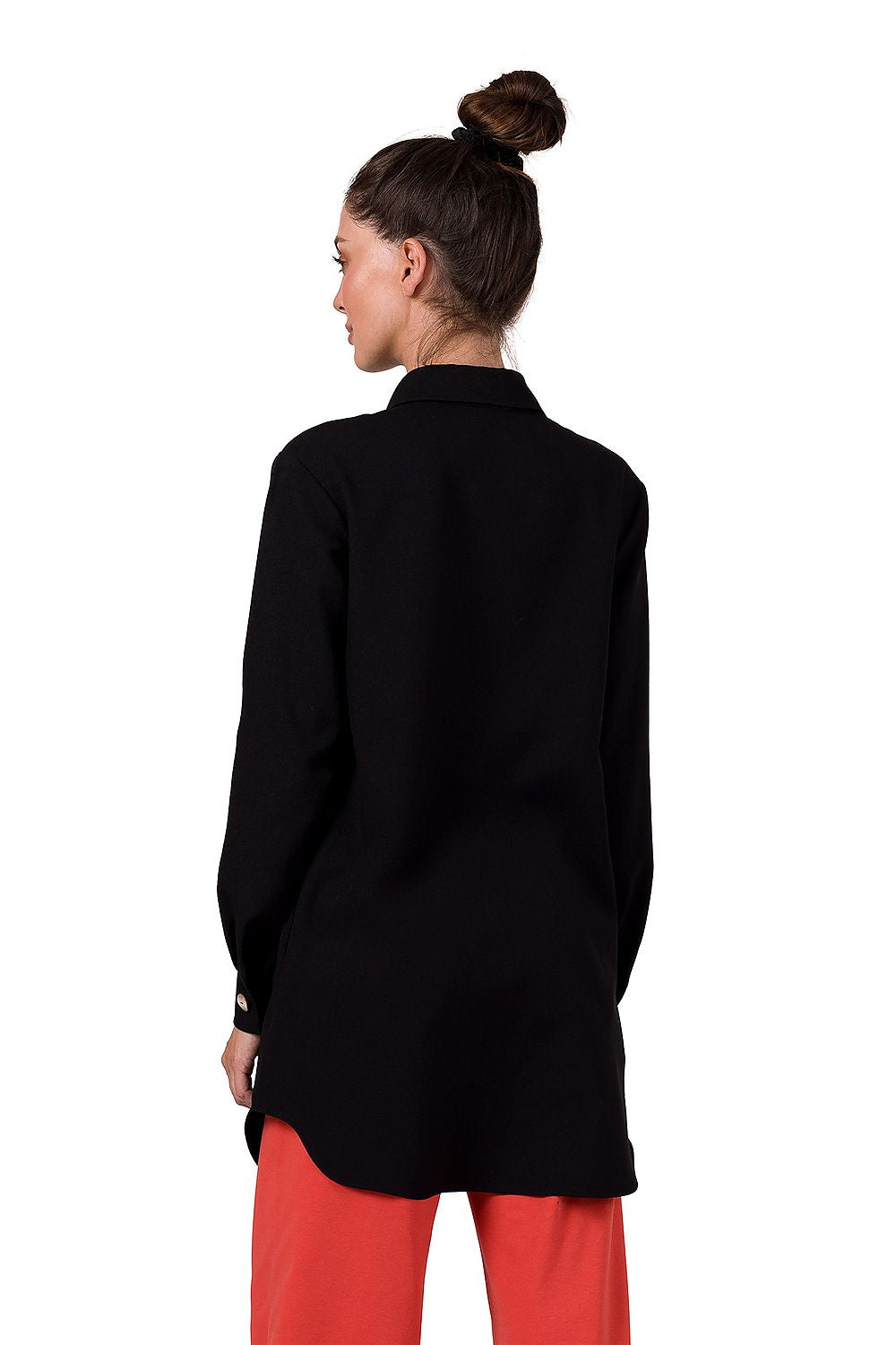 Tunika BeWear til dame fra MS StyleHaven, laget av polyester, farge Svart, størrelse 2XL/3XL, med long ermer, perfekt til dress