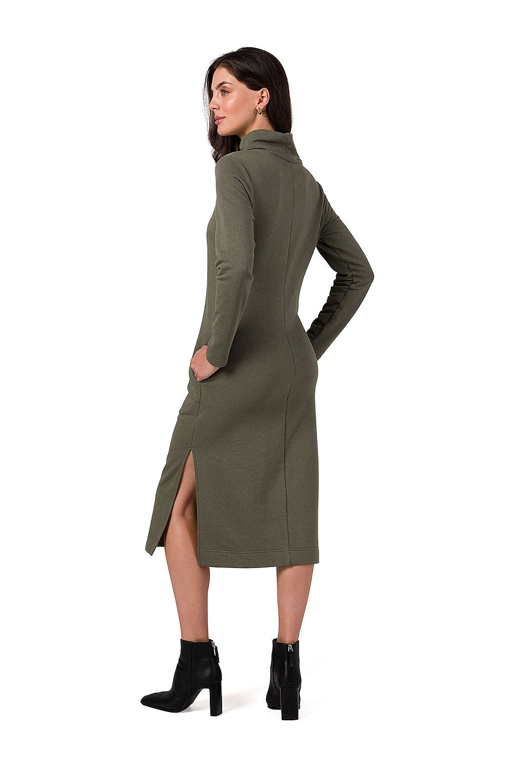 Dagskjole - BeWear til dame fra MS StyleHaven, laget av Bomull; polyester, farge Rosa, størrelse M, med long ermer, perfekt til dress