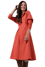 Dagskjole BeWear til dame fra MS StyleHaven, laget av Bomull; Elastan-1, farge Svart, størrelse s, med long ermer, perfekt til dress
