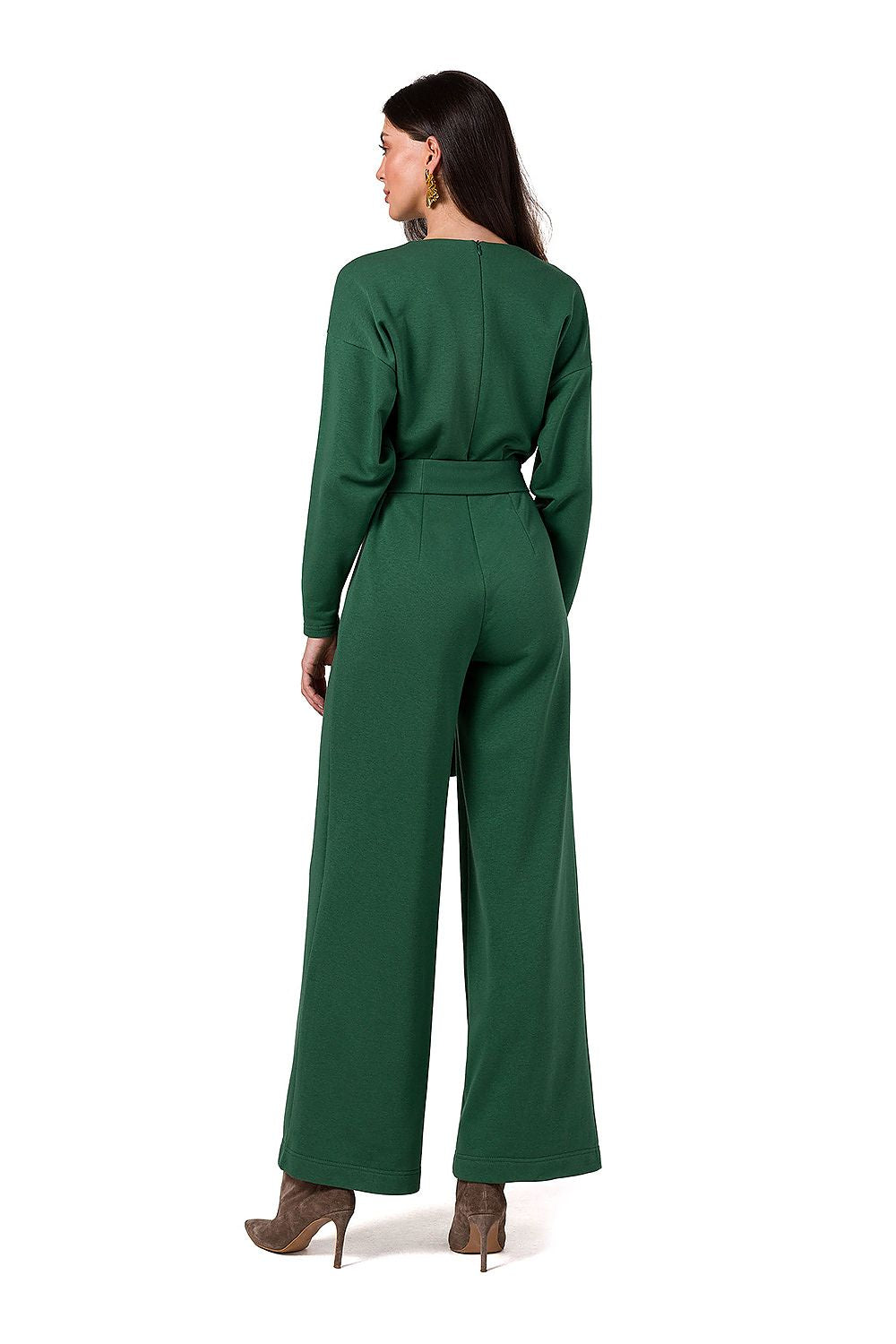 Dress BeWear til dame fra MS StyleHaven, laget av Bomull; Elastan-1, farge Grønn, størrelse M, med 45720 ermer, perfekt til dress