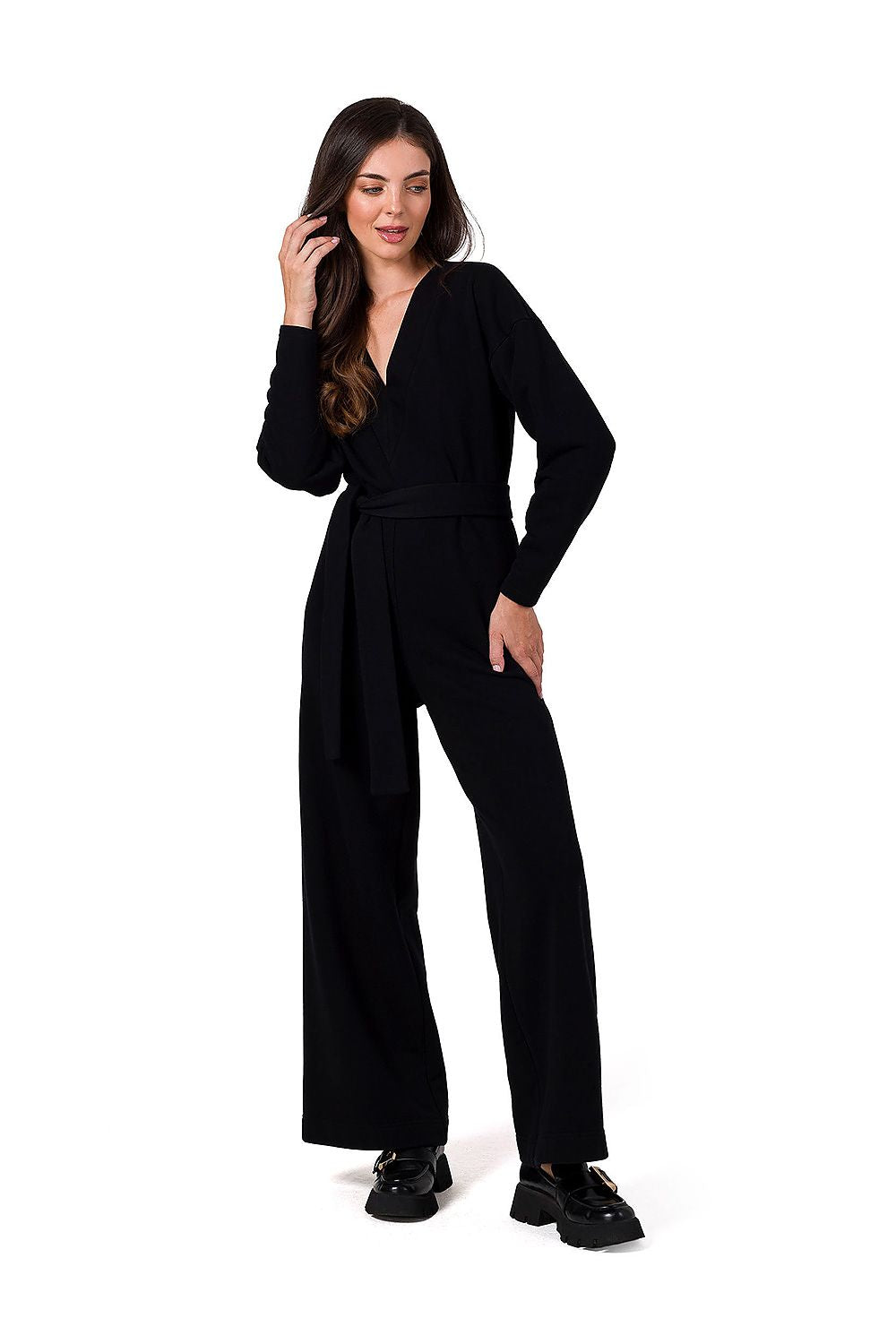 Dress BeWear til dame fra MS StyleHaven, laget av Bomull; Elastan-1, farge Marineblå, størrelse s, med 45720 ermer, perfekt til dress