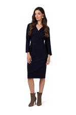 Dagskjole BeWear til dame fra MS StyleHaven, laget av Bomull; Elastan-1, farge Blå, størrelse XXL, med 45720 ermer, perfekt til dress