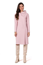 Dagskjole BeWear til dame fra MS StyleHaven, laget av Bomull; Elastan-1, farge Grå, størrelse s, med long ermer, perfekt til dress