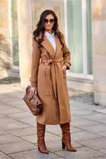 Aurora ullblandet kåpe fra Roco Fashion fra MS StyleHaven, størrelse 38, med long, bukselengde long, kjolelengde maxi, kjolestil sheath