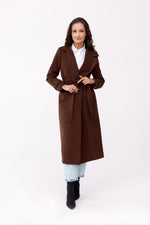 Aurora ullblandet kåpe fra Roco Fashion fra MS StyleHaven, størrelse 40, med long, bukselengde long, kjolelengde maxi, kjolestil sheath