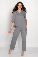 Pyjamas Momenti Per Me til dame fra MS StyleHaven, laget av Bomull, farge Svart, størrelse s, med long ermer, perfekt til casual; dress