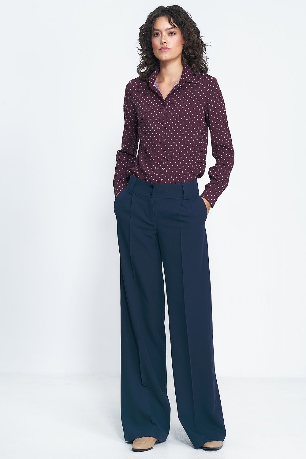 Bukser Nife til dame fra MS StyleHaven, laget av polyester; Viskose, farge Rød 2, størrelse 44, med long ermer, perfekt til casual; dress