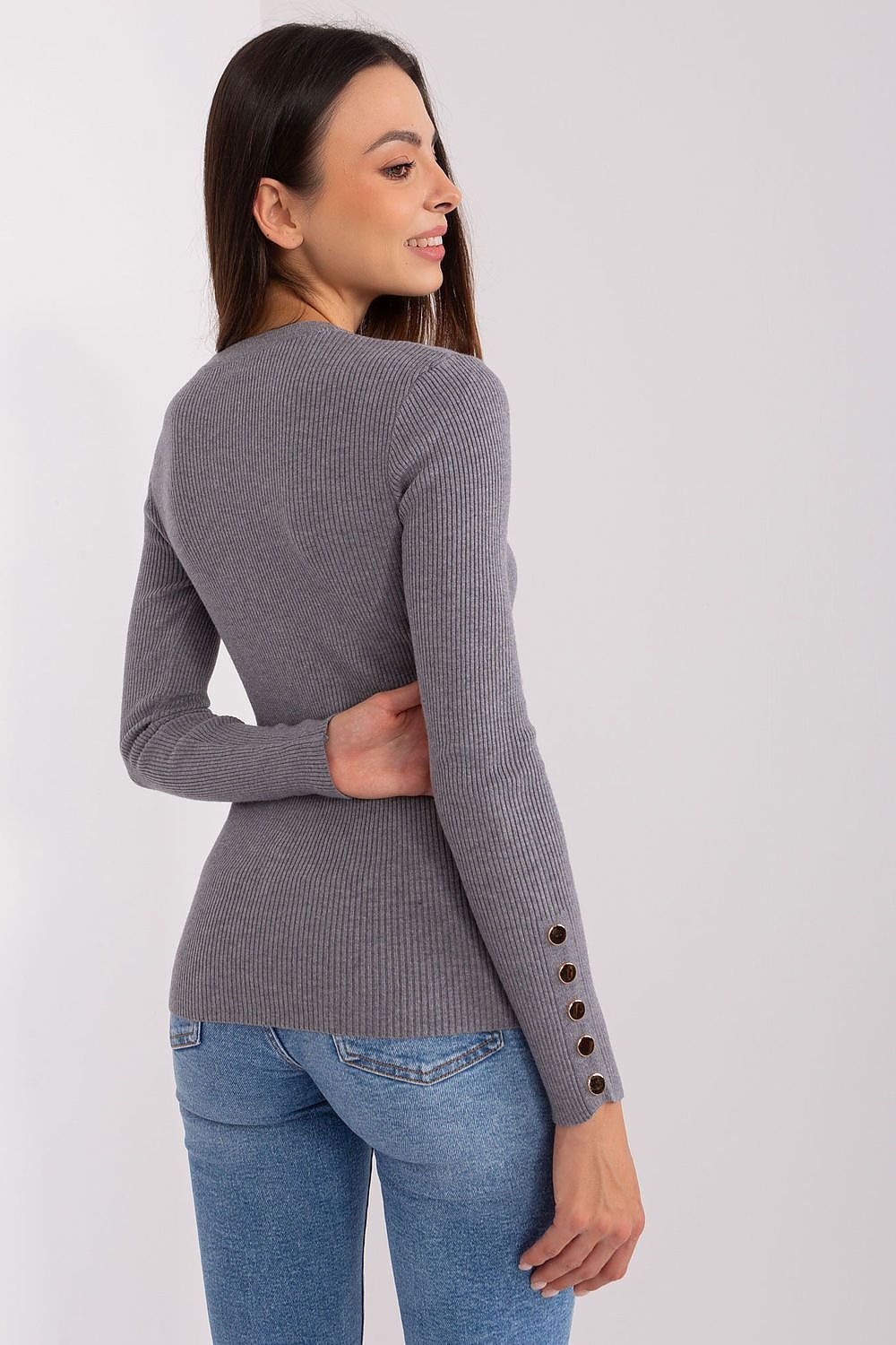 Sjarmerende genser til dame fra MS StyleHaven, størrelse S/M, med long, bukselengde long, kjolelengde short; knee; mini; midi, kjolestil sweater; other