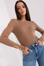 Sjarmerende genser til dame fra MS StyleHaven, størrelse M/L, med long, bukselengde long, kjolelengde short; knee; mini; midi, kjolestil sweater; other