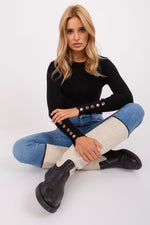 Sjarmerende genser til dame fra MS StyleHaven, størrelse M/L, med long, bukselengde long, kjolelengde short; knee; mini; midi, kjolestil sweater; other