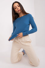 Klassisk genser til dame fra MS StyleHaven, størrelse M/L, med long, bukselengde long, kjolelengde short; knee; mini; midi, kjolestil sweater; other