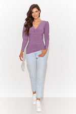 Bluse Numinou til dame fra MS StyleHaven; laget av polyester; farge Rosa; stÃƒÂ¸rrelse 42; med long ermer; perfekt til casual; dress