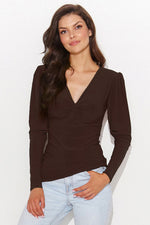 Bluse Numinou til dame fra MS StyleHaven; laget av polyester; farge BlÃƒÂ¥; stÃƒÂ¸rrelse 40; med long ermer; perfekt til casual; dress