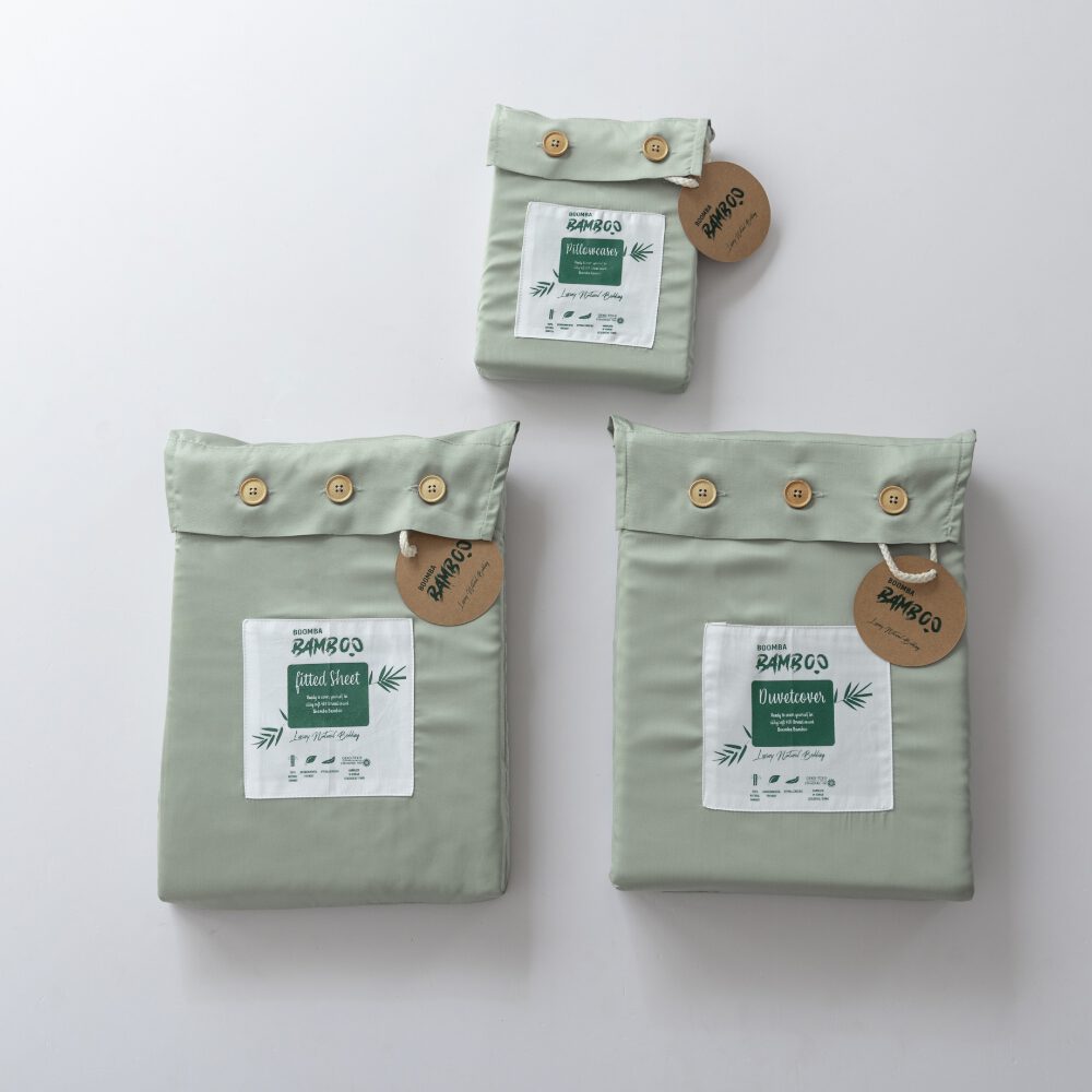 Tweepersoons Beddengoedset Xxl - Sage Green