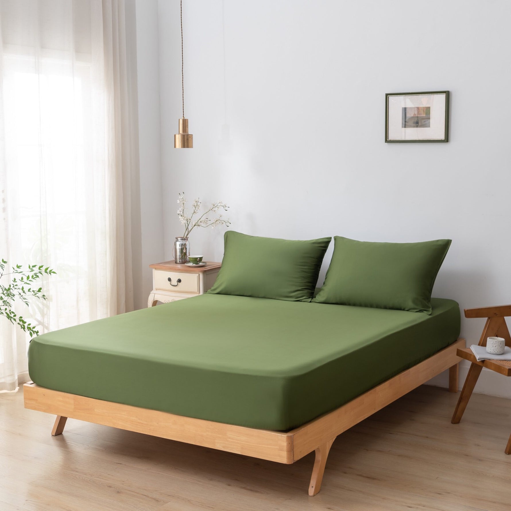 Tweepersoons Beddengoedset M - Deep Moss