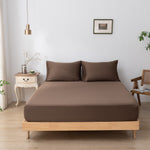 Eenpersoons Beddengoedset - Coffee Brown