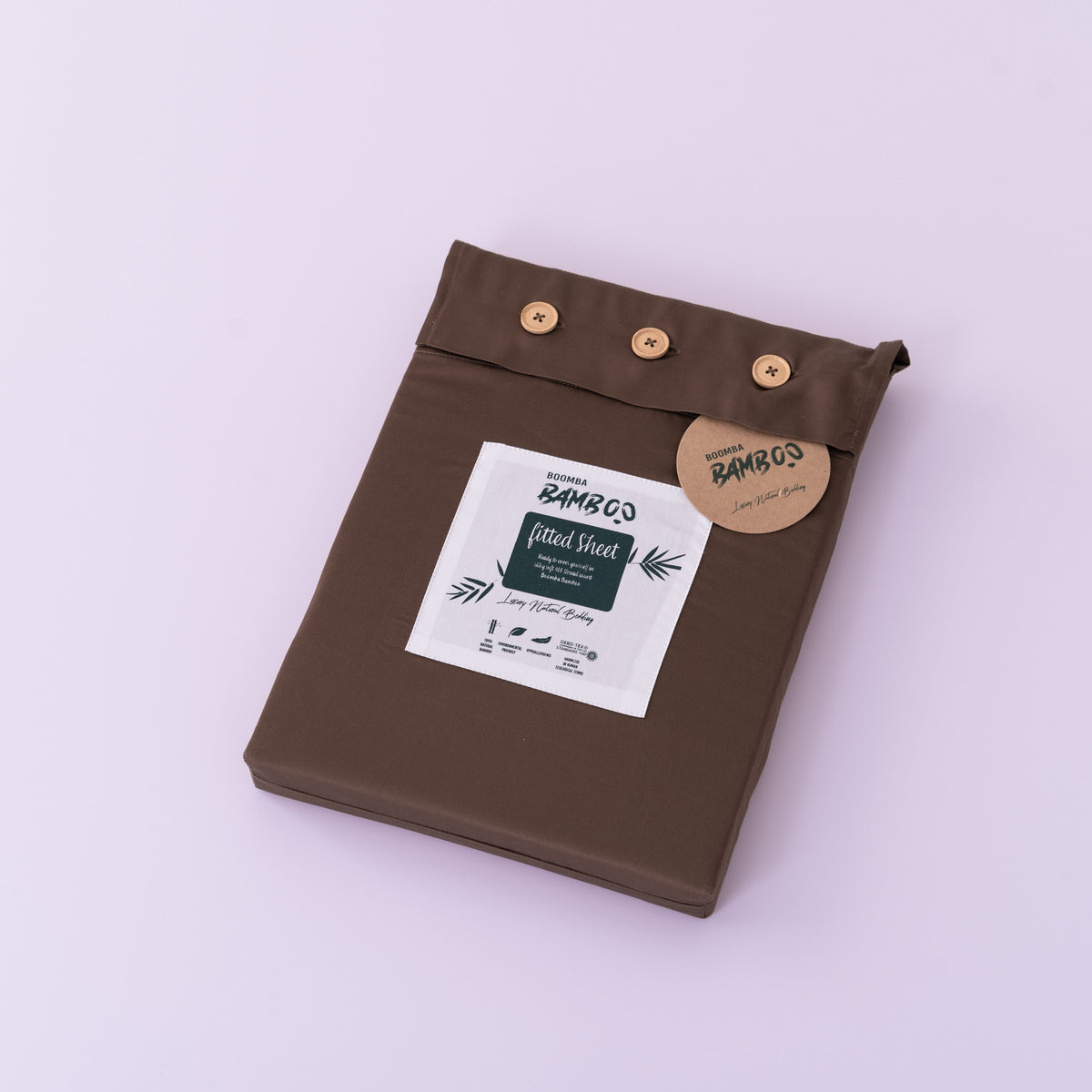 Eenpersoons Beddengoedset - Coffee Brown