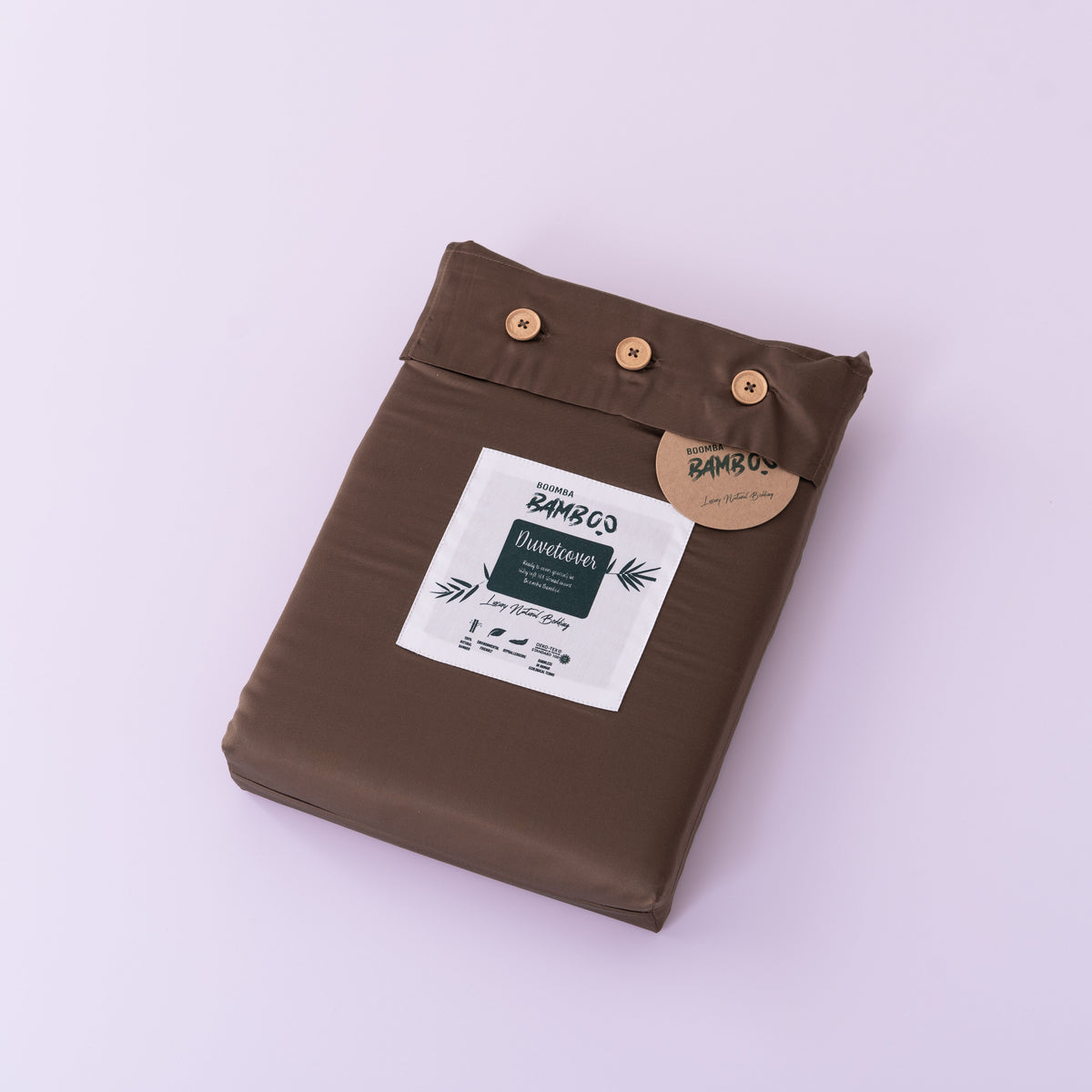 Eenpersoons Beddengoedset - Coffee Brown